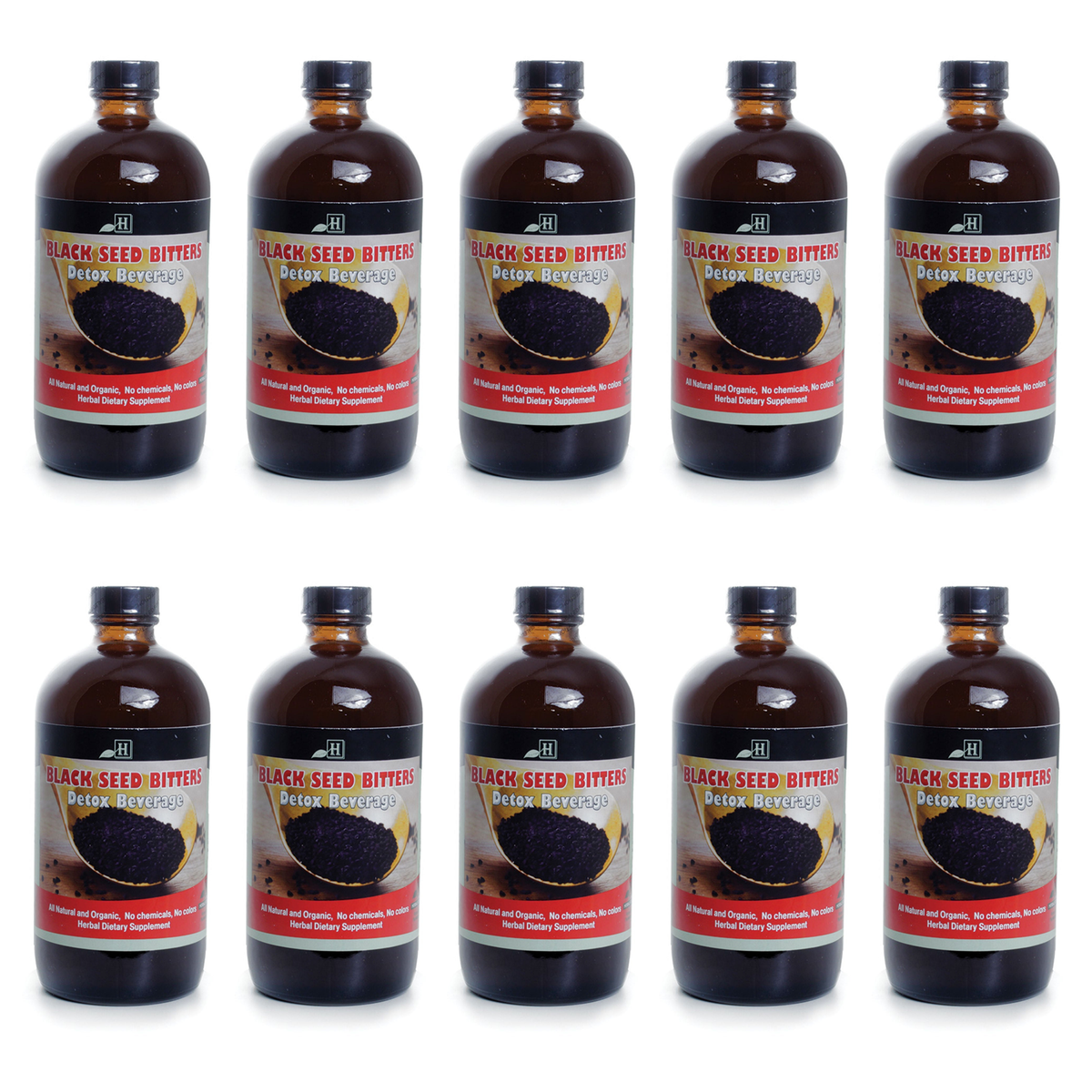 Black Seed Bitters 16 oz pack of 10 bottles