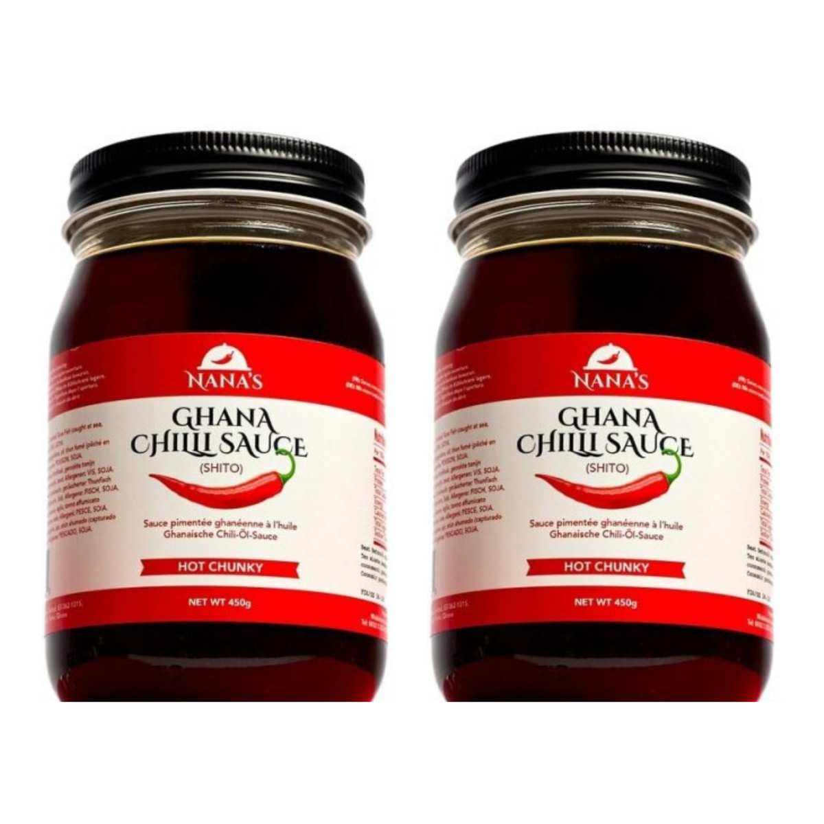 Nana's Shito Hot 16 oz pack of 2 jars