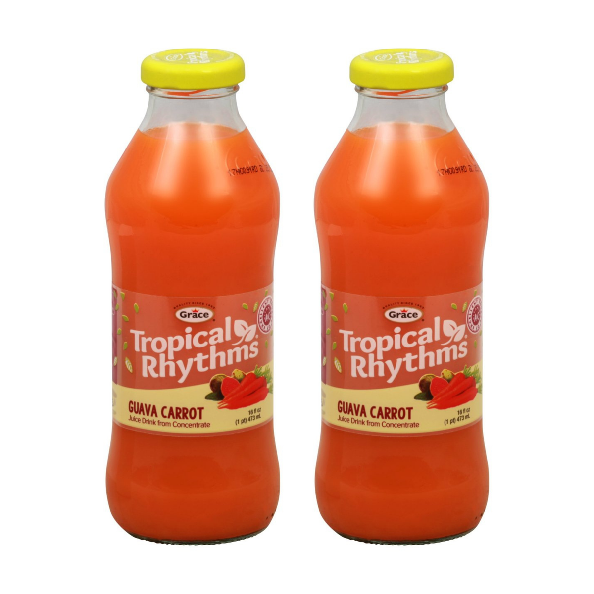 Tropical Rhythms Guava Carrot pack of 2 bottles
