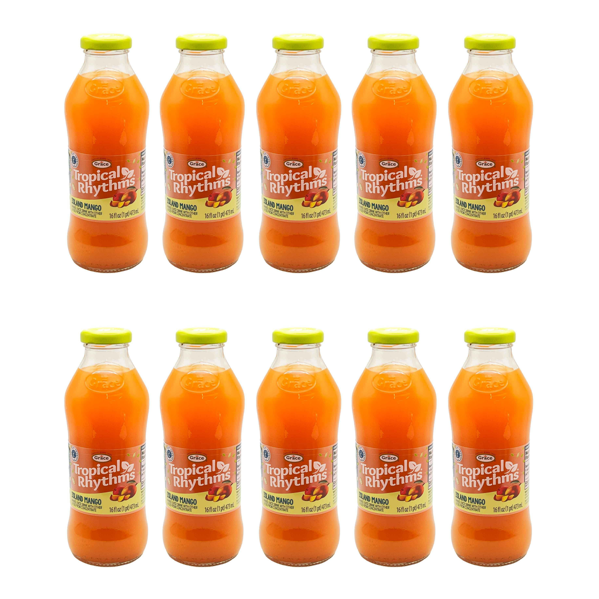 Tropical Rhythms Island Mango pack of 10 bottles