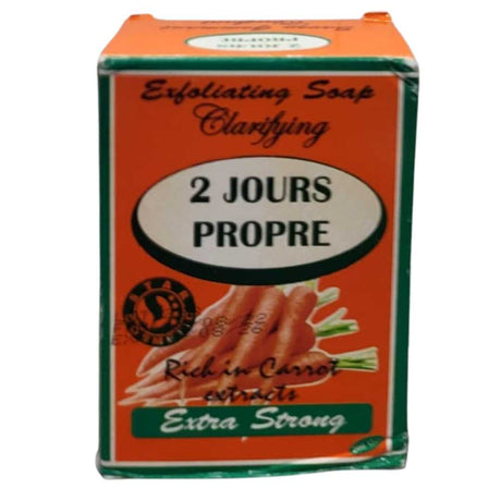 "2 JOURS PROPRE" Exfoliating And Clarifying Soap With Carrot - Yado African & Caribbean Market