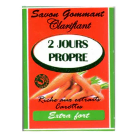 "2 JOURS PROPRE" Exfoliating And Clarifying Soap With Carrot - Yado African & Caribbean Market