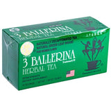 3 Ballerina Tea Extra Strength Herbal Tea 18 Bags in a branded box, herbal tea bags with a bold herbal blend, individually wrapped for convenient daily brewing.