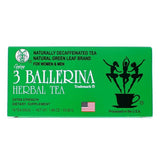 3 Ballerina Tea Extra Strength Herbal Tea 18 Bags in a branded box, herbal tea bags with a bold herbal blend, individually wrapped for convenient daily brewing.