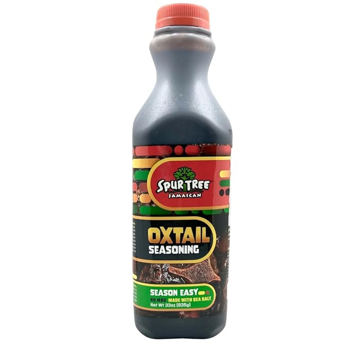 Spur Tree Oxtail Seasoning 33 oz jar — authentic Jamaican oxtail seasoning made with all-natural, fresh ingredients for rich Caribbean flavor.