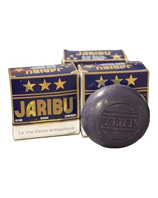Jaribu soap bar with packaging on a white background