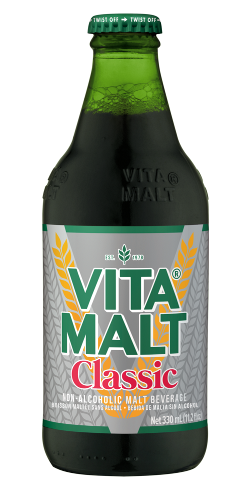 Vitamalt Classic non-alcoholic malt drink 330 ml glass bottle