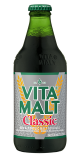 Vitamalt Classic non-alcoholic malt drink 330 ml glass bottle