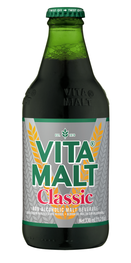 Vitamalt Classic non-alcoholic malt drink 330 ml glass bottle