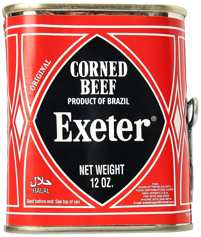 Enjoy the rich, savory flavor of Exeter Corned Beef – premium quality, ready-to-eat canned beef perfect for sandwiches, salads, and hearty meals.