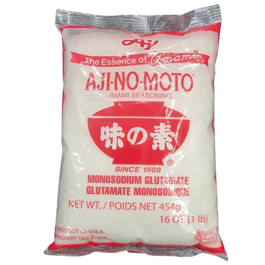 Aji-No-Moto Umami Seasoning – Premium flavor enhancer that adds rich umami taste to soups, stir-fries, meats, and vegetables.