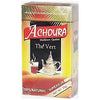Achoura The Vert Green Tea box – 25g – Refreshing green tea packaging in green tones.