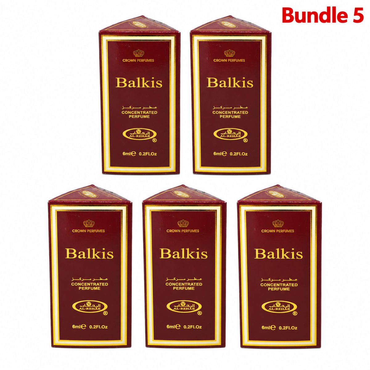 Al Rehab Balkis Perfume for Women pack of 5 bottles