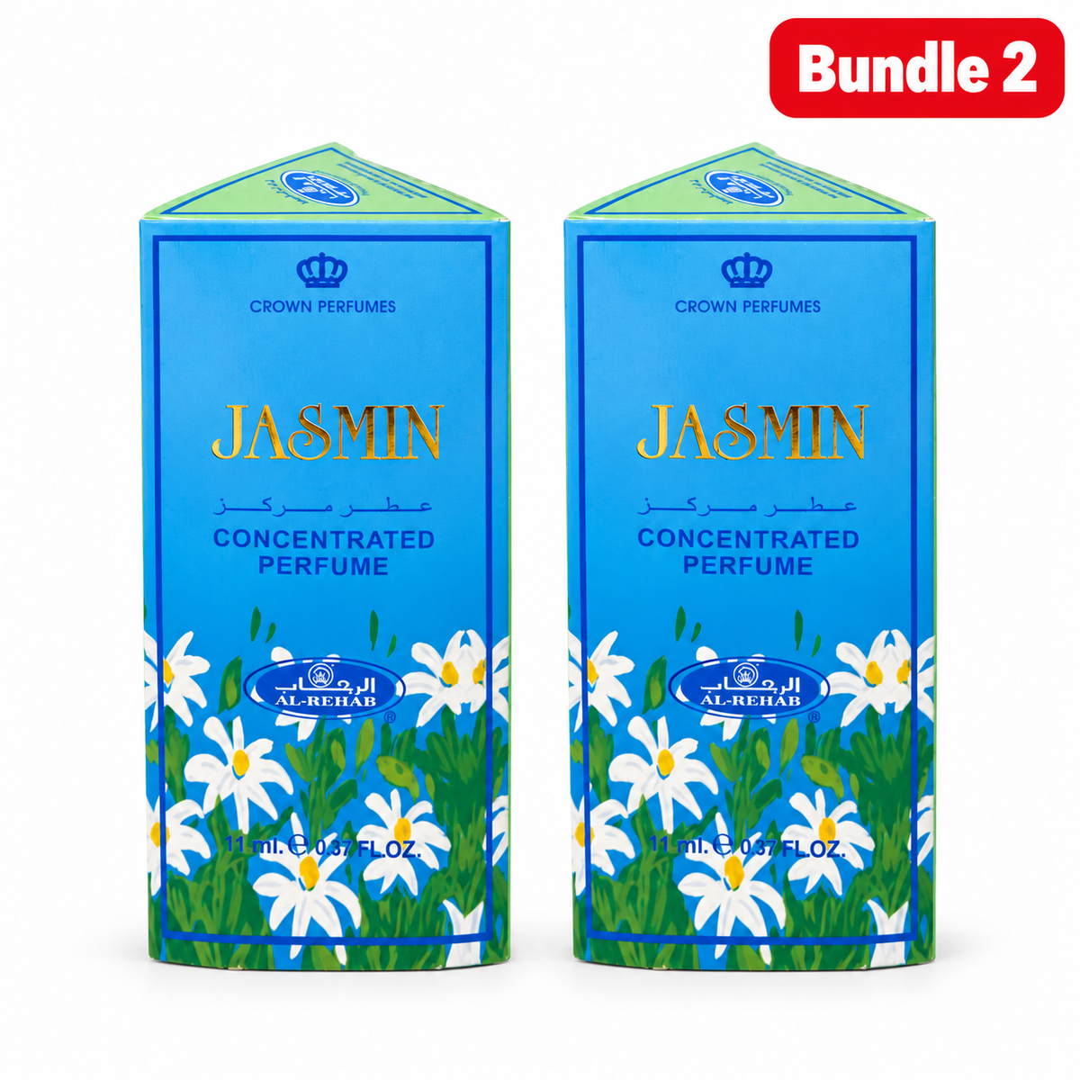 Al-Rehab Jasmin 6ml Perfume Oil pack of 2 boxes