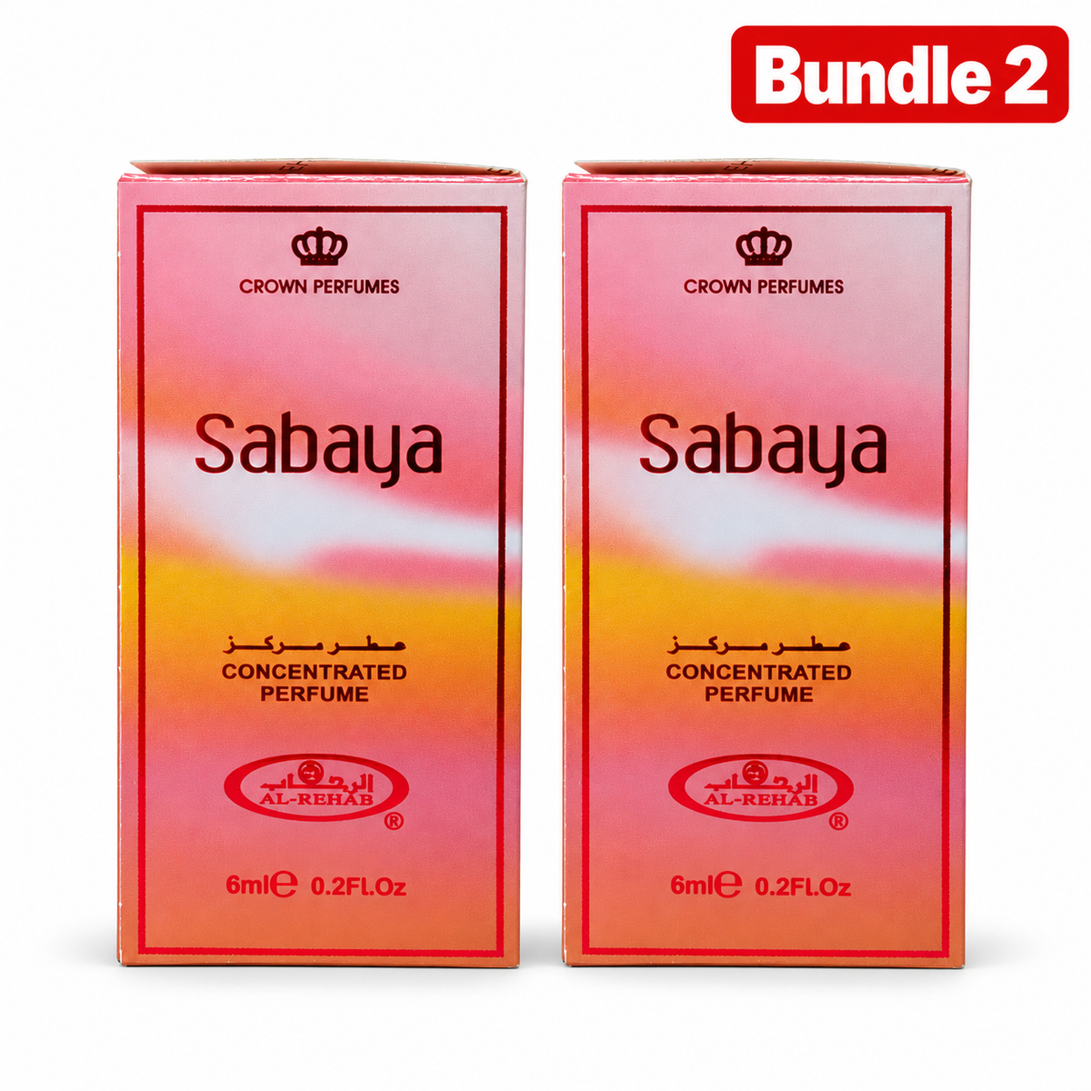 Al Rehab Sabaya Concentrated Fragrance Oil 5ml pack of 2 bottles
