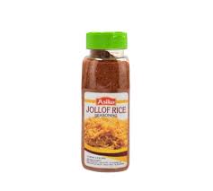 Asiko Jollof Rice Seasoning, 12.34 oz jar – a spice blend used to make traditional West African jollof rice.