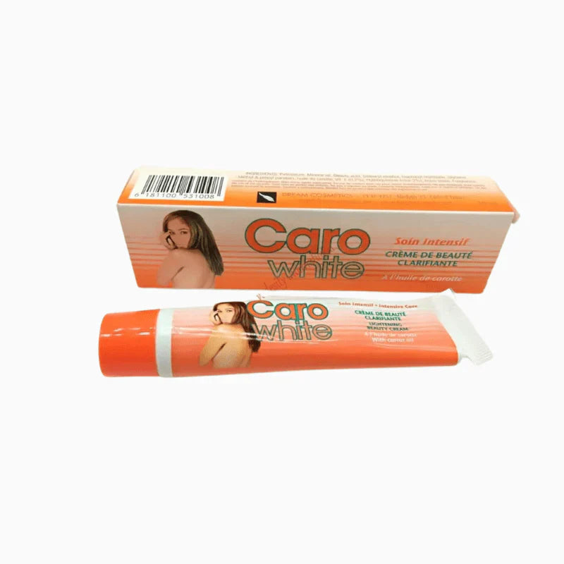 Caro White Lightening Beauty Cream Tube 30g – Skin Brightening and Moisturizing Formula with Carrot Oil