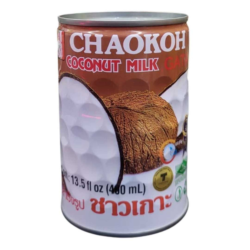 Chaokoh Coconut Milk 13.5 oz – Rich and creamy coconut milk made from fresh coconuts, perfect for cooking, baking, and enhancing Asian and tropical dishes.