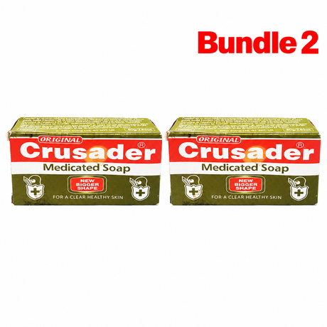 Crusader Medicated Soap 80g, pack of 2 bars, save 2%