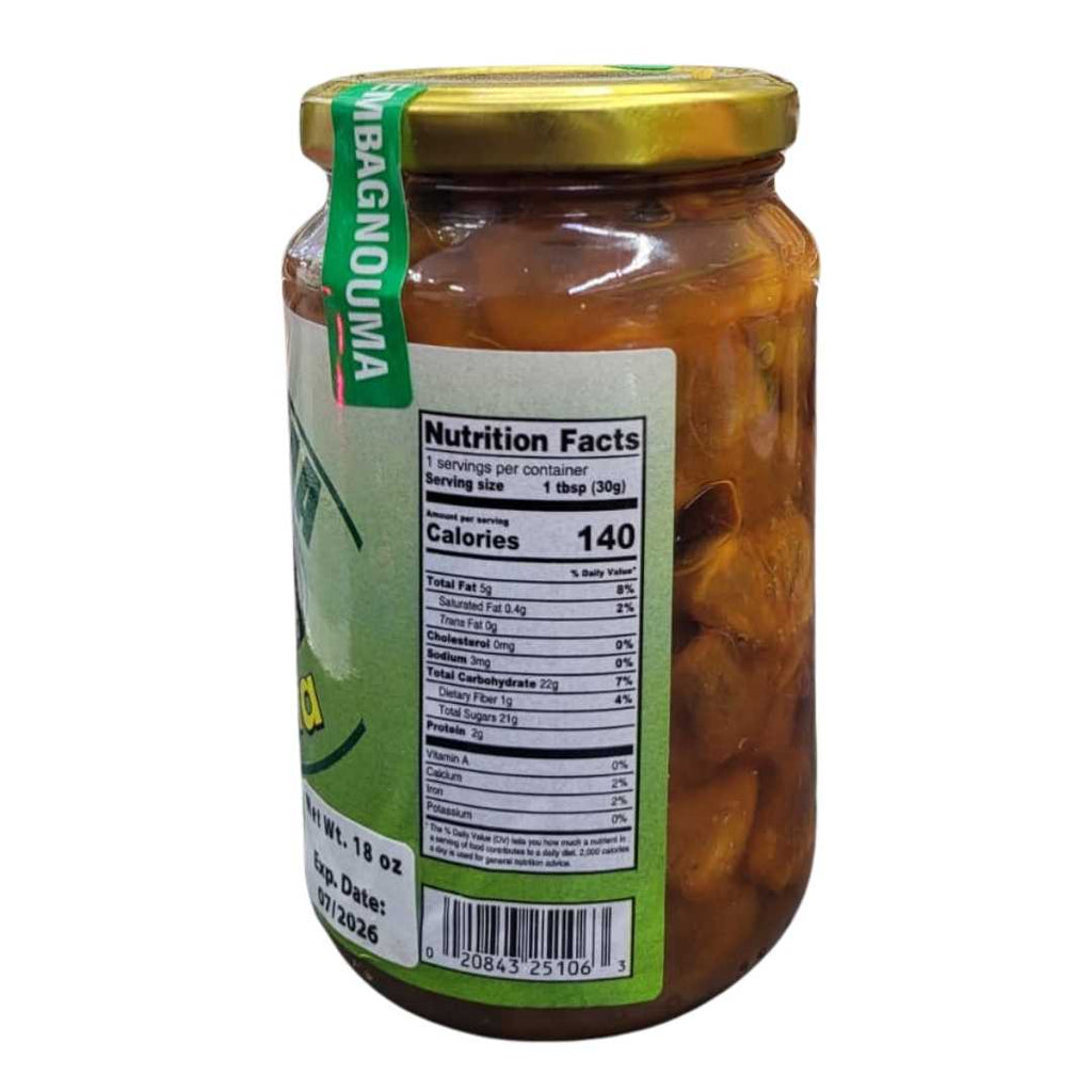 DEMBAGNOUNA Zaban Duman – traditional Malian fruit preserve made from Zaban (Saba senegalensis), sweet and tangy jam in a glass jar labeled “Made in Mali.”