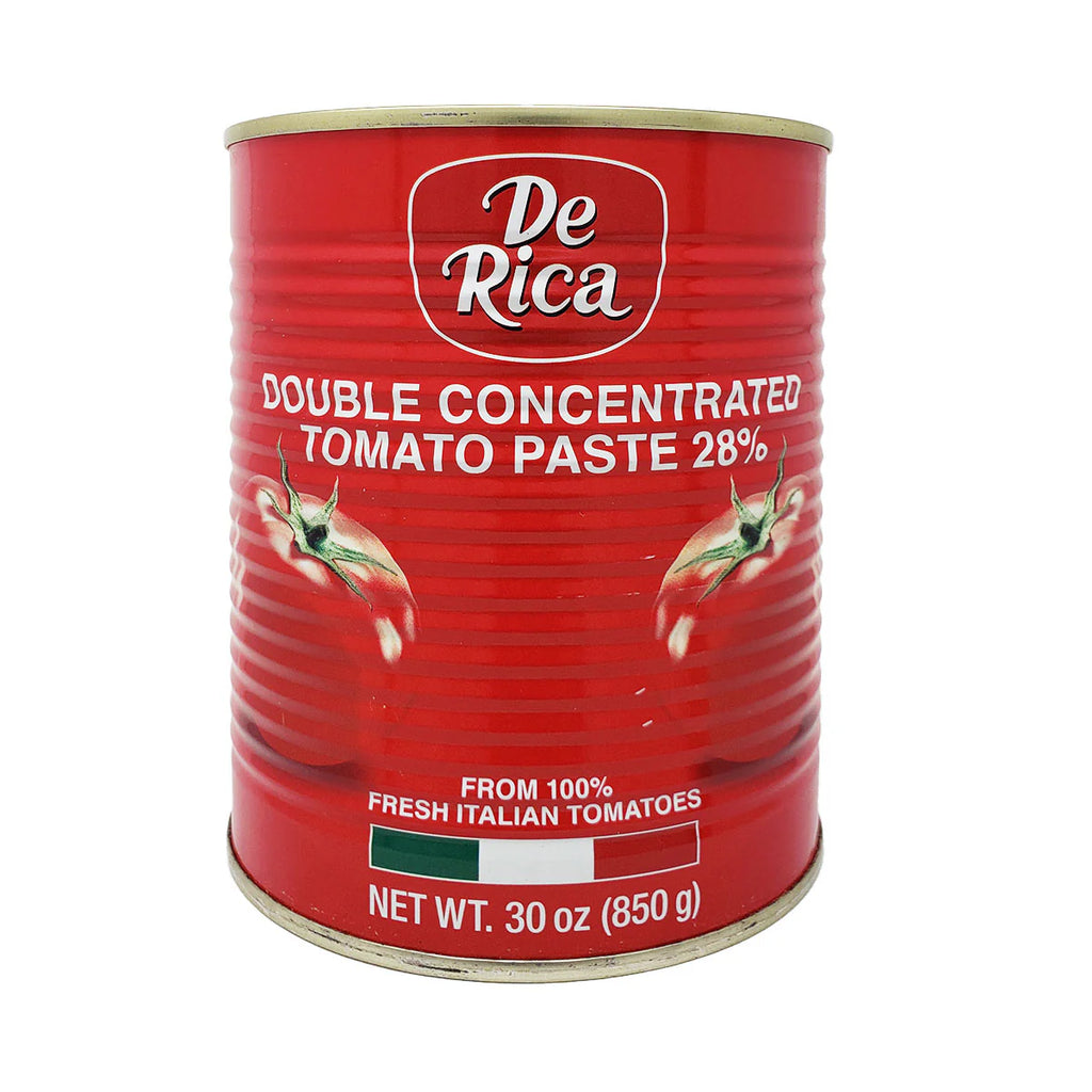 Derica Tomato Paste 850g – Large red tin of rich, thick tomato paste made from fresh, ripe tomatoes.