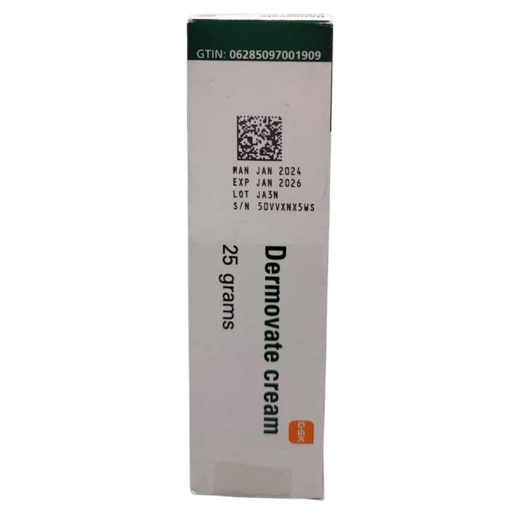 Dermovate Cream 25g – Powerful Topical Corticosteroid for Skin Inflammation and Irritation Relief