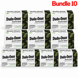 Dudu Osun African Black Soap in branded packaging, a traditional Nigerian herbal cleansing bar made with natural ingredients for deep cleansing and fresh, smooth-feeling skin, pack of 10
