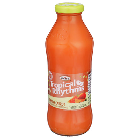 Grace Tropical Rhythms Mango Carrot juice drink 16 oz bottle