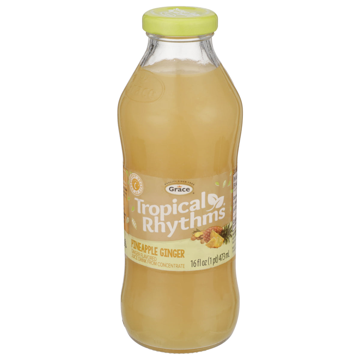 Grace Tropical Rhythms Pineapple Ginger juice drink 16 oz bottle