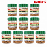 Ground Crayfish in branded packaging, finely ground dried crayfish with a rich, savory seafood flavor, ideal for seasoning traditional African soups, stews, sauces, and everyday dishes.