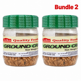 Ground Crayfish in branded packaging, finely ground dried crayfish with a rich, savory seafood flavor, ideal for seasoning traditional African soups, stews, sauces, and everyday dishes.