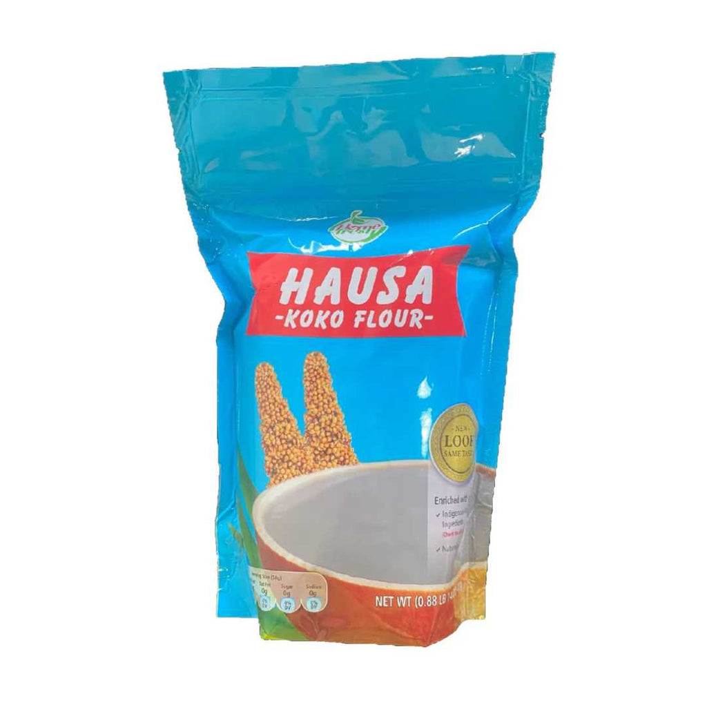 Homefresh Hausa Koko 800 g resealable pouch – traditional West African millet cereal for creamy spiced porridge