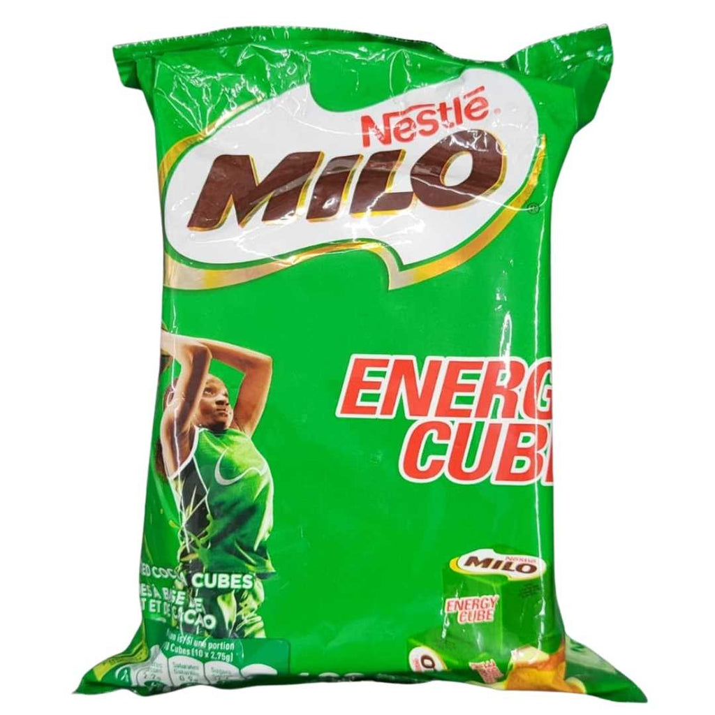 Milo Energy Cube – compact chocolate energy cubes providing instant energy and nutrition.
