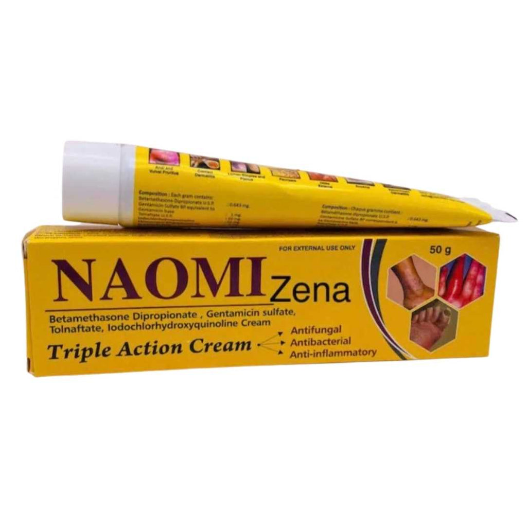 NAOMI Cream – 50ml skincare jar, moisturizing face cream in sleek packaging, ready for shipping.