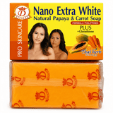 Nano Extra White Papaya Carrot Face Soaps – Single Unit (Inventory Stock)