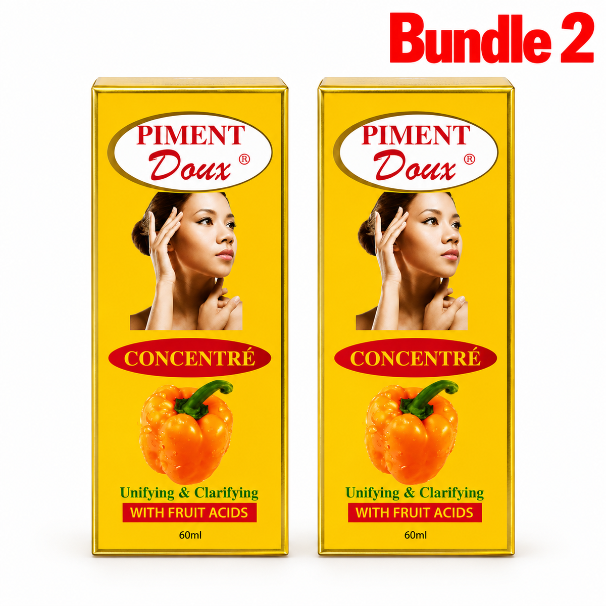 Piment Doux Serum 60ml in a branded bottle, hydrating facial serum formulated to moisturize and nourish the skin while promoting a smooth, soft, and radiant-looking complexion.