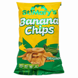 St. Mary's Banana Chips, crispy Caribbean-style banana snack with a delicious crunch and rich banana flavor, perfect for enjoying as a convenient everyday snack or on-the-go treat.
