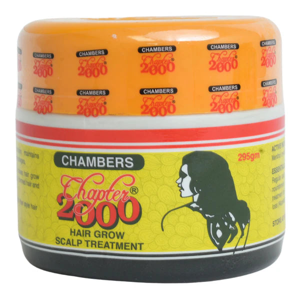 “Chambers Chapter 2000 Hair Grow Scalp Treatment bottle – hair growth and scalp care product.”