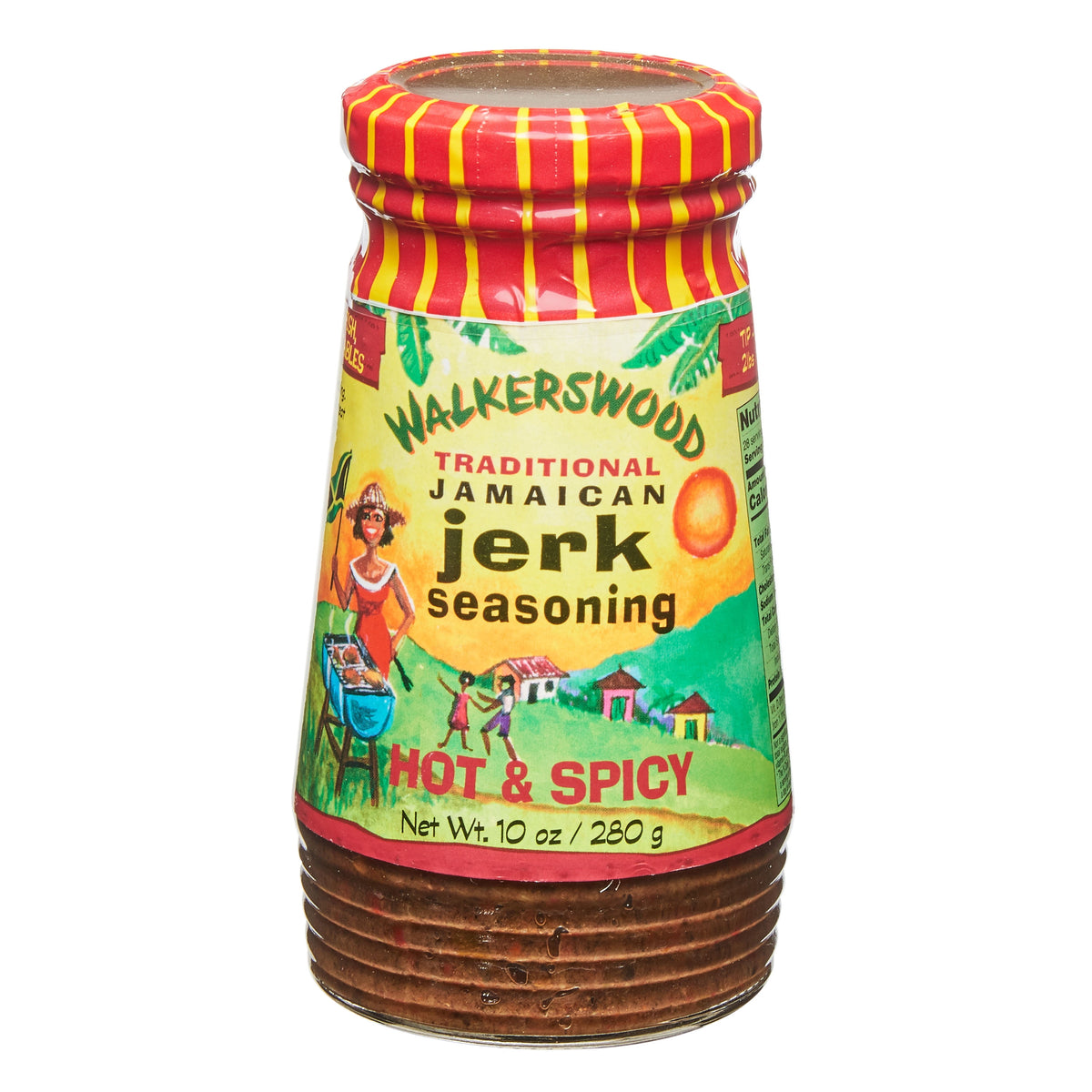 Walkerswood Traditional Jamaican Jerk Seasoning Hot & Spicy 10 oz (280 g) jar