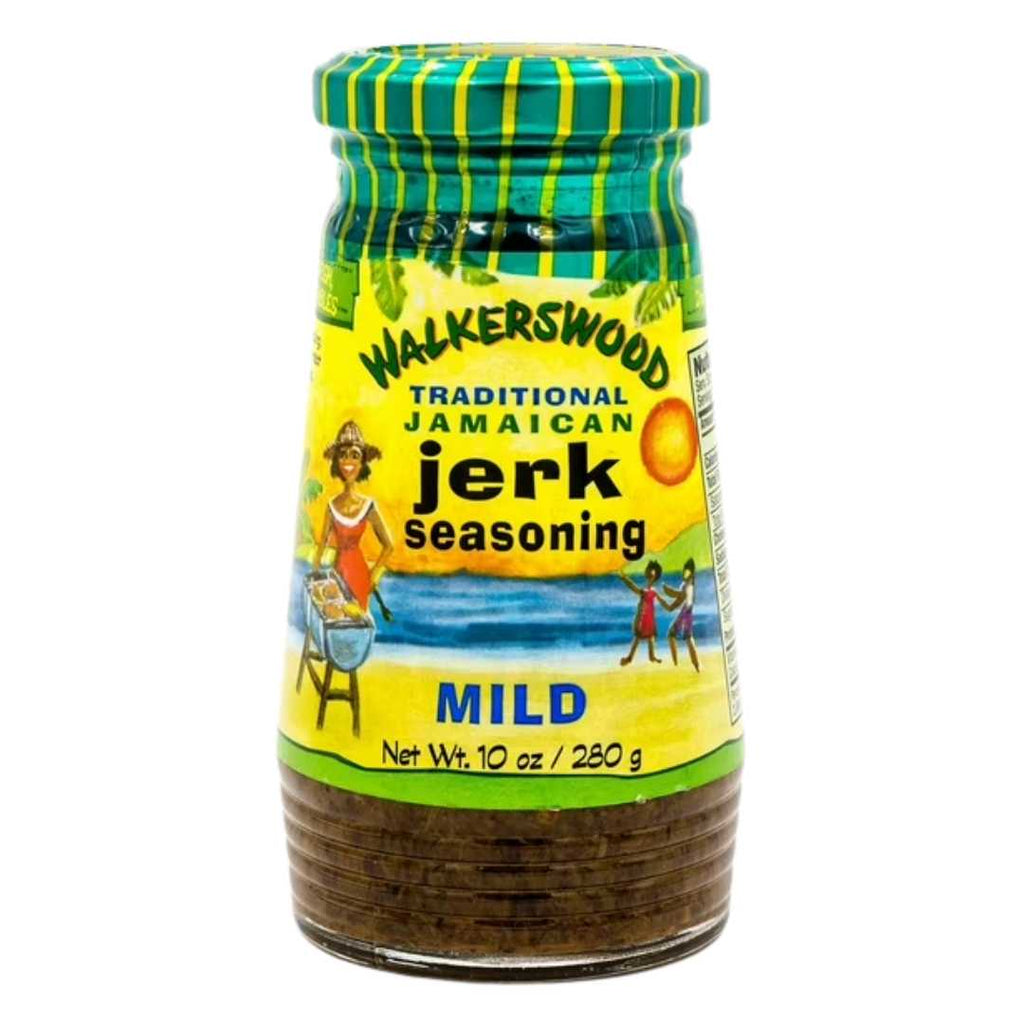 Walkerswood Traditional Jamaican Jerk Seasoning Mild 10 oz – authentic Jamaican spice blend for chicken, pork, fish, and vegetables.