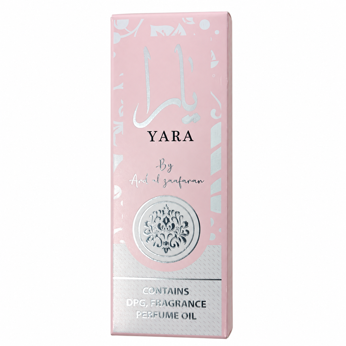 Yara Roll On Perfume by Lattafa 10ml in a branded roll-on bottle, concentrated perfume oil with a sweet, elegant fragrance, ideal for everyday wear and convenient on-the-go application.