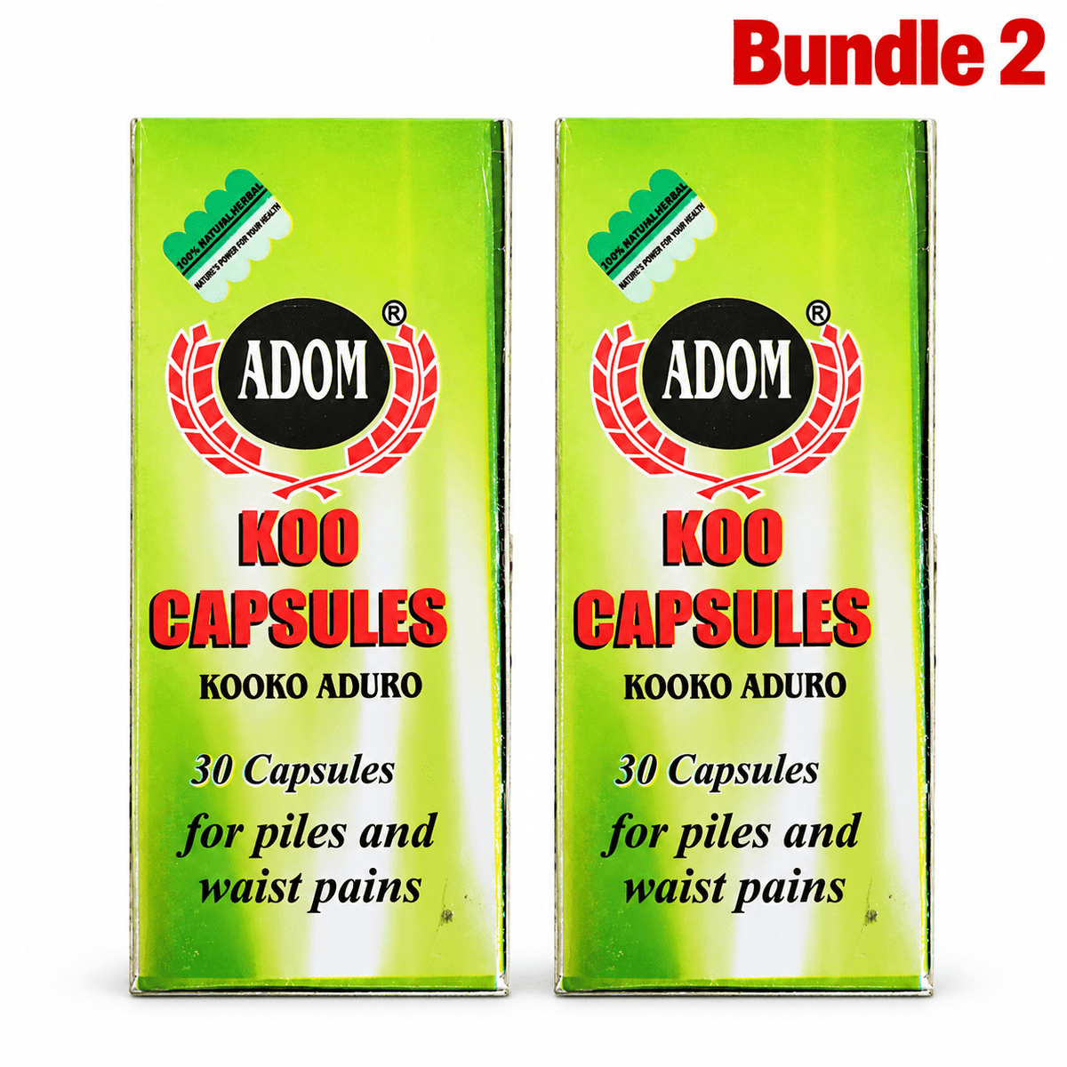 Adom Koo Capsules pack of 2 boxes