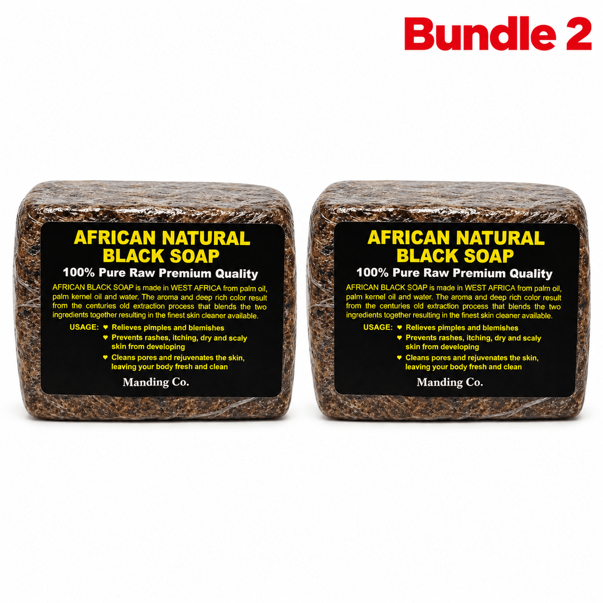 African Natural Black Soap (100% Pure Raw Premium Quality) - Yado African & Caribbean Market