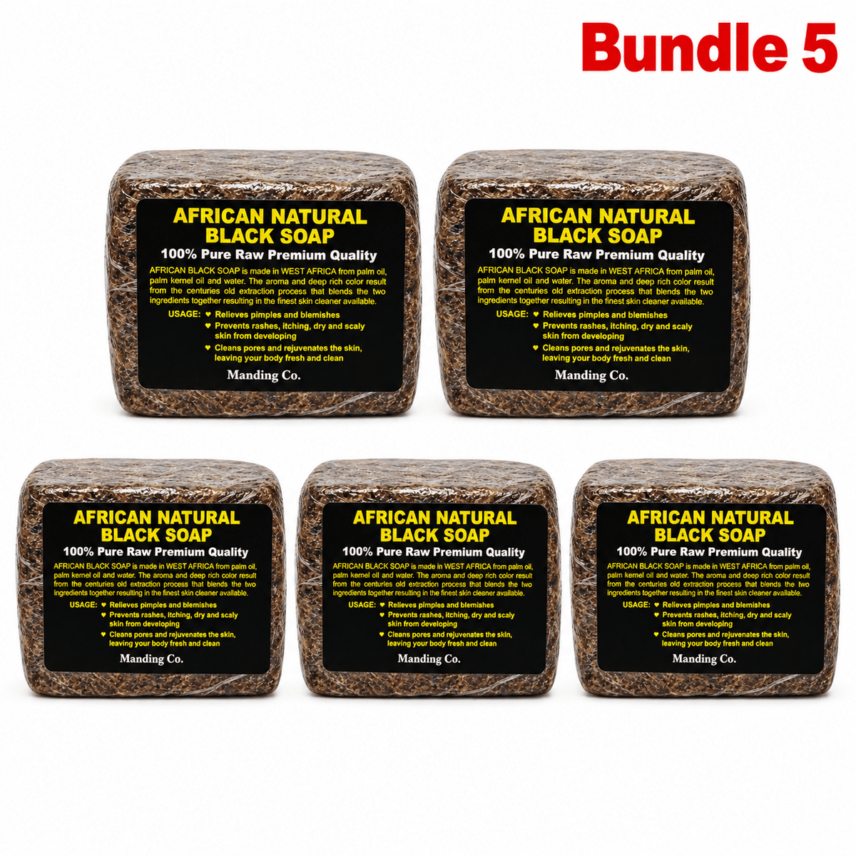 African Natural Black Soap (100% Pure Raw Premium Quality) - Yado African & Caribbean Market