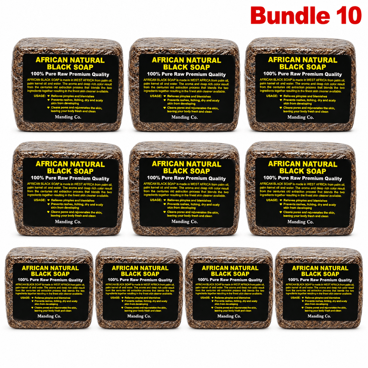 African Natural Black Soap (100% Pure Raw Premium Quality) - Yado African & Caribbean Market
