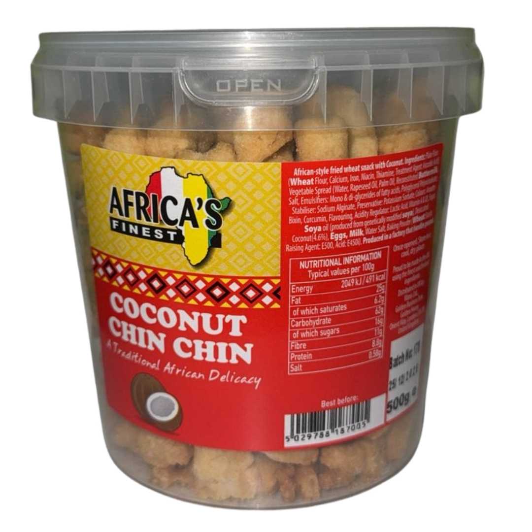 Africa’s Finest Coconut Chin Chin 500g - Yado African & Caribbean Market