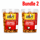 Africa's Finest Coconut Chin Chin 250 g pack of 2 tubs