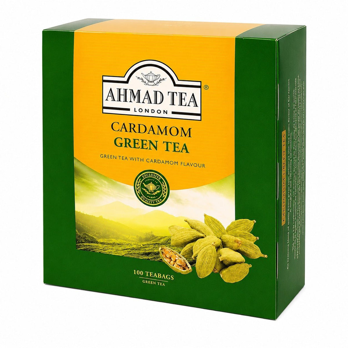 Ahmad Green Tea | Cardamom Green Tea Bags 100 Ct - Yado African & Caribbean Market