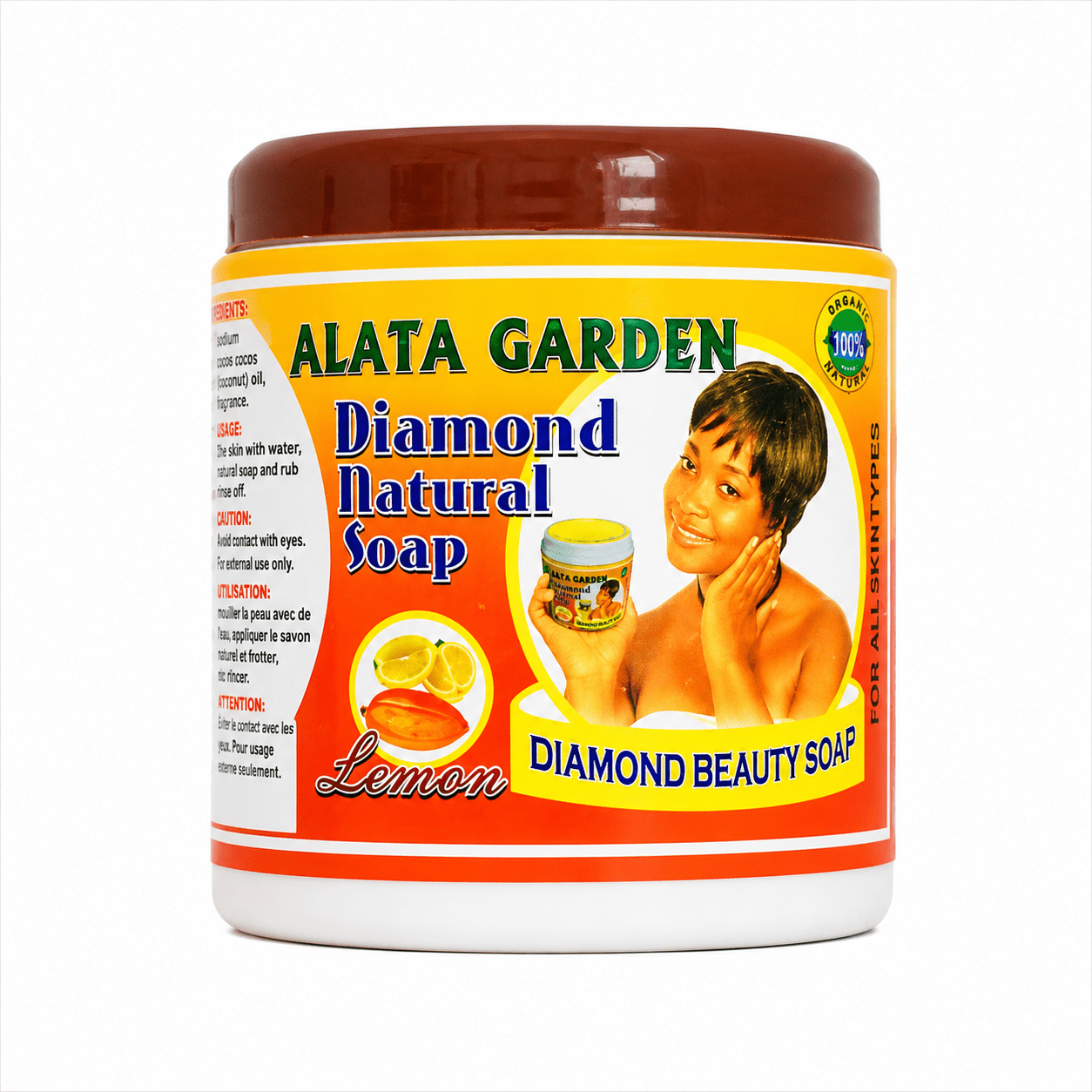 Alata Garden Diamond Natural Soap | Gentle Skin Care - Yado African & Caribbean Market