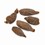 Whole alligator pepper pod opened to show seeds